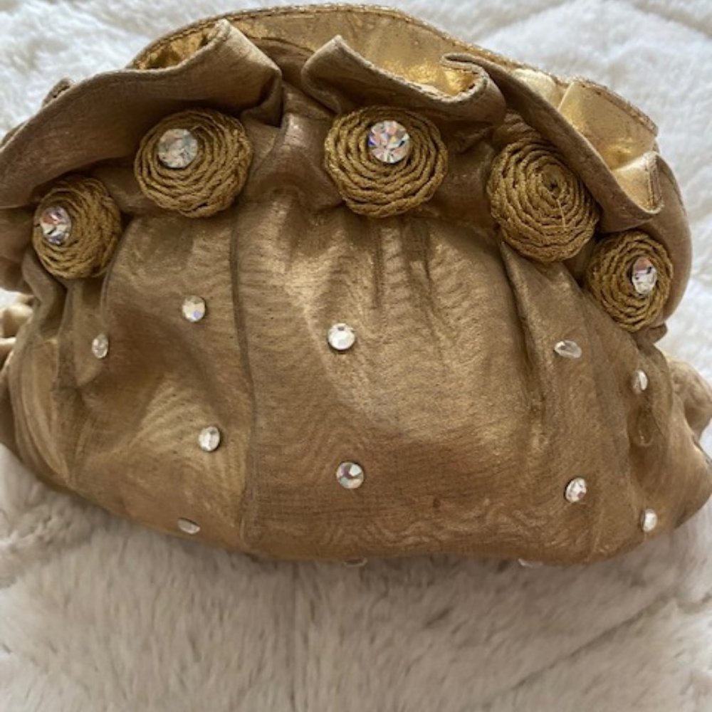 Mini Gold Evening Clutch - Picture 2 of 2